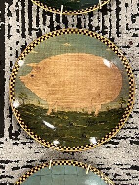 Set of 3 1994 Lenox Warren Kimble Plates